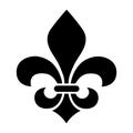 Fleur de Lis Heraldic Icon Vector Logo Template Illustration Design Royalty Free Stock Photo