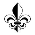 Fleur de Lis Heraldic Icon Vector Logo Template Illustration Design Royalty Free Stock Photo