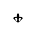 Fleur de lis icon sign logo isolated on white background