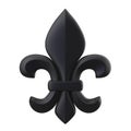 Fleur-de-lis Isolated Royalty Free Stock Photo