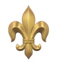 Fleur-de-lis Isolated Royalty Free Stock Photo