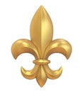 Fleur-de-lis Isolated Royalty Free Stock Photo