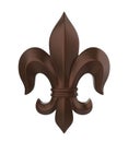 Fleur-de-lis Isolated Royalty Free Stock Photo