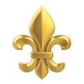 Fleur-de-lis Isolated Royalty Free Stock Photo