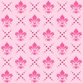 Fleur de lis pattern vector design, symbol used in medieval heraldry