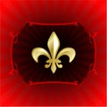 Fleur de lis on red internet background Royalty Free Stock Photo
