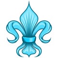 Fleur de lis vector design, representation of the fleur de lis, symbol used in medieval heraldry