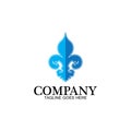 Fleur de lis vector icon design template Royalty Free Stock Photo