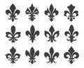 Fleur de lis vector icons