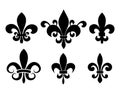 Fleur de lise vector set