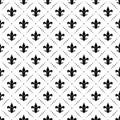 Fleur de lys classic seamless pattern Royalty Free Stock Photo