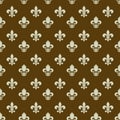 Fleur-de-lys seamless pattern Royalty Free Stock Photo