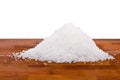 Fleur de sel, white sea salt crystals Royalty Free Stock Photo