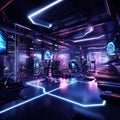 Flex Factory - A Futuristic Gym Setup