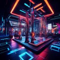 Flex Factory - A Futuristic Gym Setup