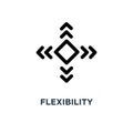 flexibility icon. flexibility concept symbol design, vector illu Royalty Free Stock Photo