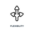 flexibility icon. flexibility concept symbol design, vector illu Royalty Free Stock Photo