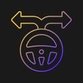 Flexibility to alternatives vector icon for dark theme