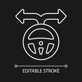 Flexibility to alternatives white linear icon for dark theme