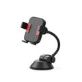 Flexible Black Mobile Phone Holder with Suction Cup Mount for Car Windshield Royalty Free Stock Photo