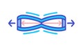 Flexible Connection or Dynamic Structure, Adaptability Tech Icon, vector design Generative AI Royalty Free Stock Photo
