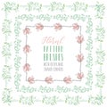 Flexible Floral Pattern Brushes with Branches and Flowers