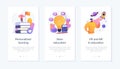 Flexible learning process app interface template.