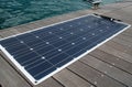 Flexible polycrystalline solar panel for yachts on the berth deck