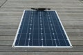 Flexible polycrystalline solar panel for yachts on the berth deck