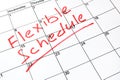 Flexible schedule. Royalty Free Stock Photo