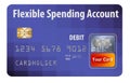 Flexible Spending Account FSA debit card.