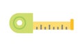 Flexible Tape Measure Icon for Construction and Craft Projects, vector design Generative AI Royalty Free Stock Photo
