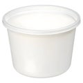 Flexible white plastic container isolated on white background Royalty Free Stock Photo
