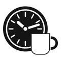 Flexible working hours icon simple vector. Work time Royalty Free Stock Photo