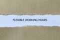 flexible working hours on white paper