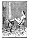 Flexor, Foot, and Ankle Machine vintage illustration