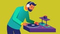 With a flick of the wrist the DJ changes the speed of the record creating a seamless transition to the next track