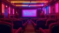 The flickering neon lights of a vintage cinema beckon passersby to step into its oldworld charm. As they settle into the