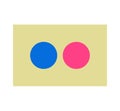 Flickr logo. Flickr is an image hosting video hosting website, photo sharing site for storing user . Kharkiv, Ukraine - June 15,