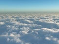 Flight above clouds Royalty Free Stock Photo