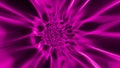 Flight through abstract sci-fi pink tunnel. Abstract energy tunnel in space. Tunnel in outer space. Technological, VJ, DJ, data,