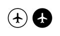 Flight, Airplane Mode Icon Vector. Plane Sign Symbol Royalty Free Stock Photo