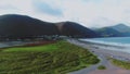 Flight along the Irish coast at Glenbeigh