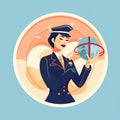 Flight Attendant Graphic Design 016