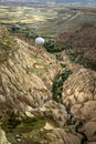 flight of balloons over the valleys of Cappadocia Royalty Free Stock Photo