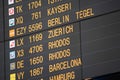 Flight board on the airport - great for topics like traveling, aviation etc.