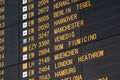 Flight board on the airport - great for topics like traveling, aviation etc.