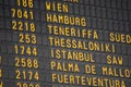 Flight board on the airport - great for topics like traveling, aviation etc.