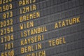 Flight board on the airport - great for topics like traveling, aviation etc.