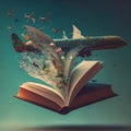 Flight of Books. Generative AI